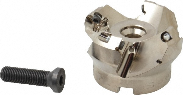 Seco 2422140 1.97" Cut Diam, 3/4" Arbor Hole, 0.236" Max Depth of Cut, 45° Indexable Chamfer & Angle Face Mill Image