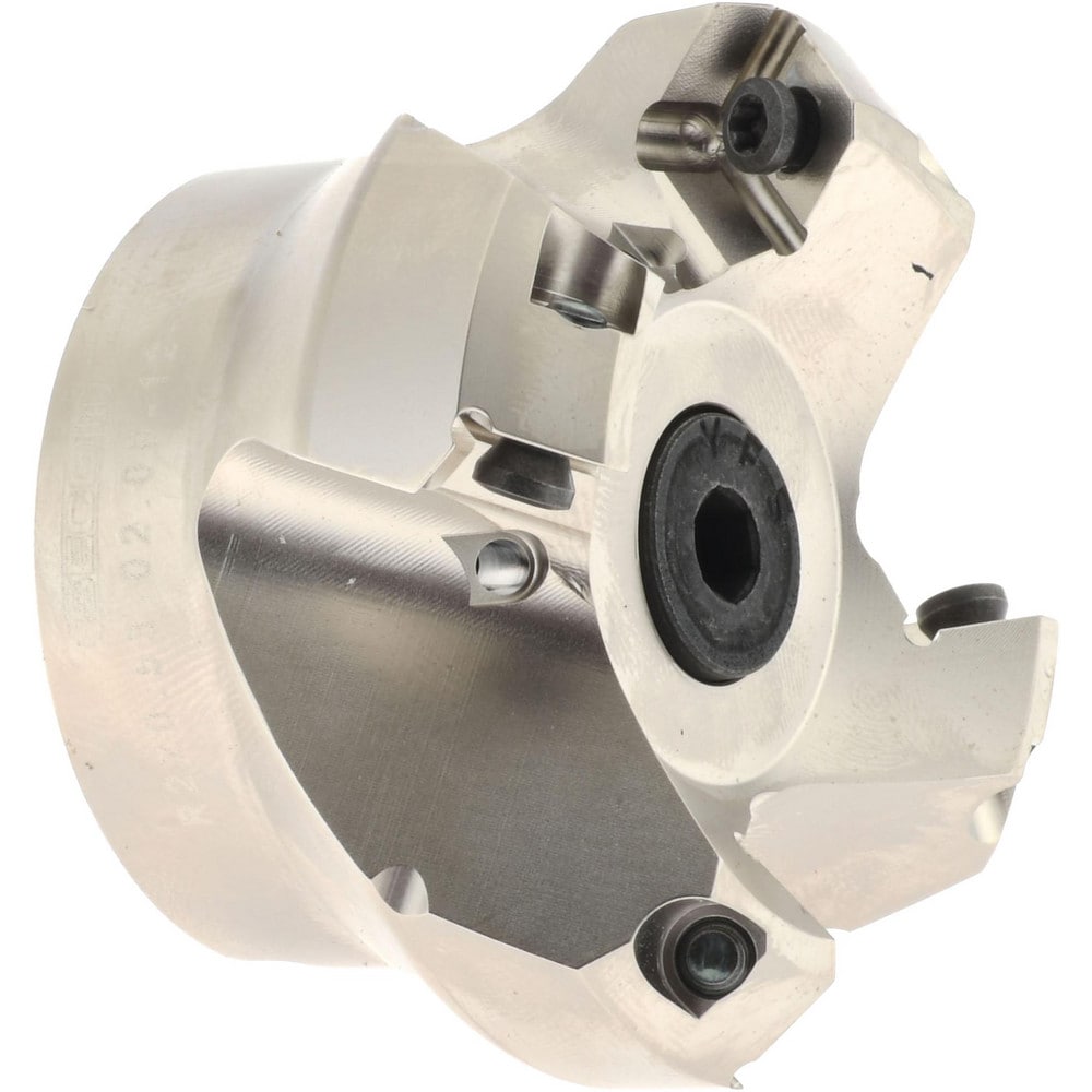 1.97" Cut Diam, 3/4" Arbor Hole, 0.236" Max Depth of Cut, 45° Indexable Chamfer & Angle Face Mill