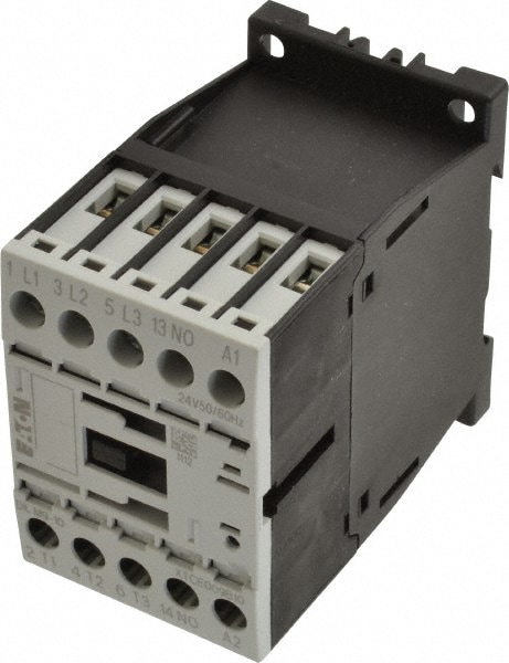 Eaton Cutler-Hammer XTCE009B10T IEC Contactor: 3 Poles, 9 A Load Amps-Inductive, 22 A Load Amps-Resistive, NO Image