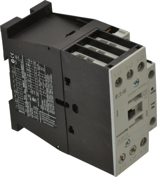 Eaton Cutler-Hammer XTCE018C10B IEC Contactor: 3 Poles, 18 A Load Amps-Inductive, 40 A Load Amps-Resistive, NO 