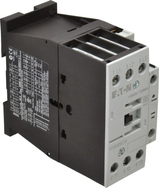 IEC Contactor: 3 Poles, 25 A Load Amps-Inductive, 45 A Load Amps-Resistive, NO
