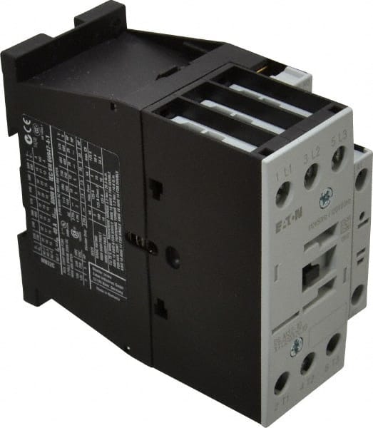 IEC Contactor: 3 Poles, 32 A Load Amps-Inductive, 45 A Load Amps-Resistive, NO