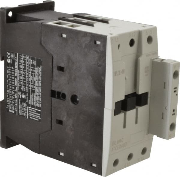 Eaton Cutler-Hammer XTCE040D00A IEC Contactor: 3 Poles, 40 A Load Amps-Inductive, 60 A Load Amps-Resistive 