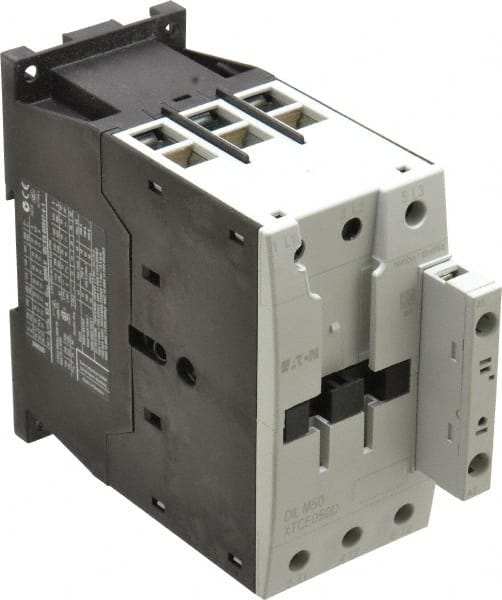 Eaton Cutler-Hammer XTCE050D00A IEC Contactor: 3 Poles, 50 A Load Amps-Inductive, 80 A Load Amps-Resistive 