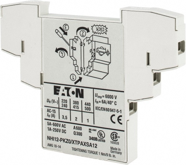 Eaton Cutler-Hammer XTPAXSA12 Starter Side Mount Auxiliary Contact Image