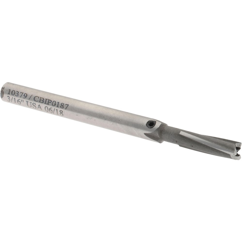 Made in USA 10379 3/16" Diam, 15/64" Shank, Diam, 3 Flutes, Straight Shank, Interchangeable Pilot Counterbore Image