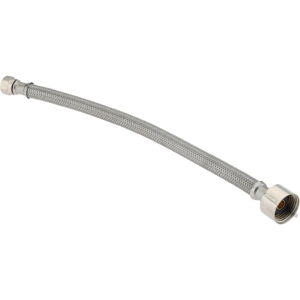 3/8" Compression Inlet, 7/8" Ballcock Outlet, Stainless Steel Closet Supply Line