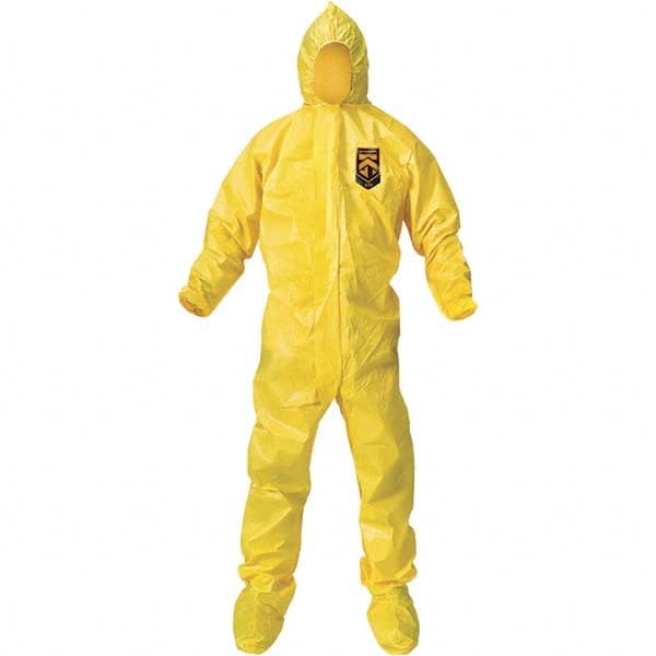 KleenGuard 682 Non-Disposable Rain & Chemical-Resistant Coverall: Yellow, PE Film 