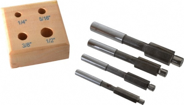 1/4 to 1/2" Fillister Head Screw Compatible, High Speed Steel, Solid Pilot Counterbore Set