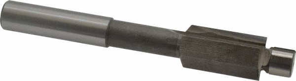 Solid Pilot Counterbore: 25/32" Dia, 1/2" Pilot, 2 Flutes