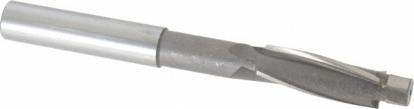 Solid Pilot Counterbore: 25/32" Dia, 17/32" Pilot, 3 Flutes