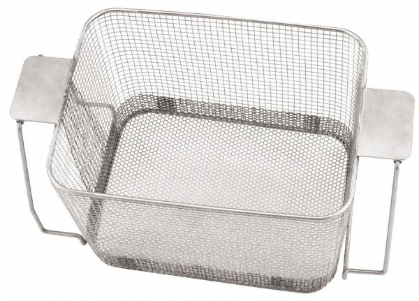 Parts Washer Parts Basket - Stainless Steel, 11" Long x 215.9mm Wide x 177.8mm High, For Use with Ultrasonic Cleaners
