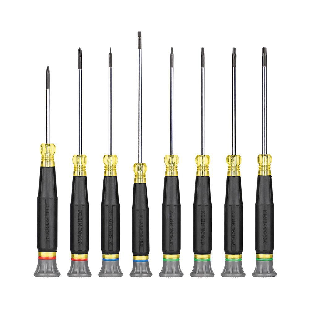 Screwdriver Sets; Screwdriver Types Included: Phillips, Slotted, Torx ; Container Type: Blister Pack ; Tether Style: Not Tether Capable ; Finish: Chrome ; Number Of Pieces: 8 ; Insulated: No