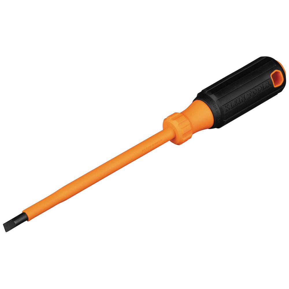 Klein Tools Slotted Screwdriver Bits: Reversible: No; Blade Width (Inch): 1/4; Blade Width (mm): 0.25 in; Blade Thickness: 0.25 in; Drive Size