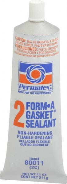 Permatex. 80011 Elastic Sealant: 11 oz Tube, Black, Rosin 