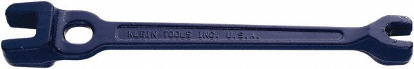 Klein Tools 1-1/16, 1-5/16, 5/8, 7/8" Standard Linesman Open End Wrench - 13" OAL, Double End, Blue Paint Finish | Part #3146A
