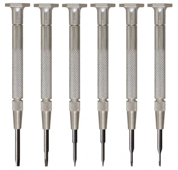 Moody Tools 58-0116 Screwdriver Set: 6 Pc, Slotted 