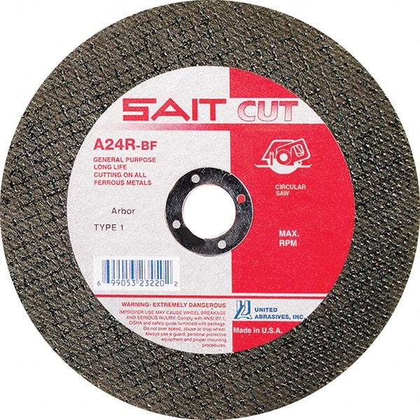 Cut-Off Wheel: 4-1/2" Dia, 3/32" Thick, 7/8" Hole, Aluminum Oxide