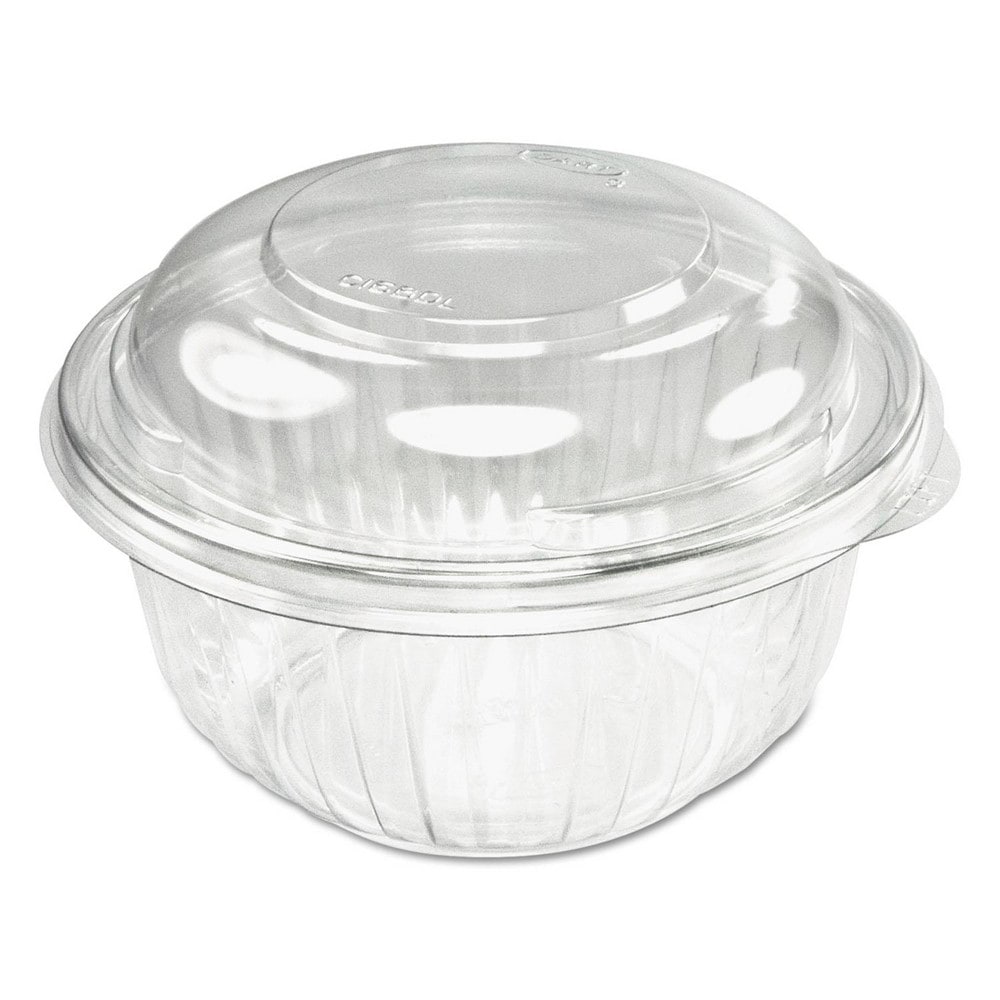 Paper & Plastic Cups, Plates, Bowls & Utensils; Material: Plastic ; Lid Style: Dome ; Color: Clear ; Capacity: 12 oz ; Bowl Shape: Round ; For Beverage Type: Cold