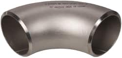 Merit Brass 04401-48 Pipe 90 ° Long Radius Elbow: 3" Fitting, 304L Stainless Steel 