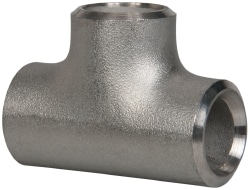 Merit Brass 04406-12 Pipe Tee: 3/4" Fitting, 304L Stainless Steel Image