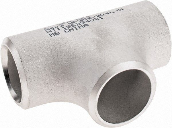 Merit Brass 04406-16 Pipe Tee: 1" Fitting, 304L Stainless Steel Image