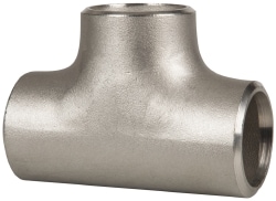 Merit Brass 04406-20 Pipe Tee: 1-1/4" Fitting, 304L Stainless Steel Image