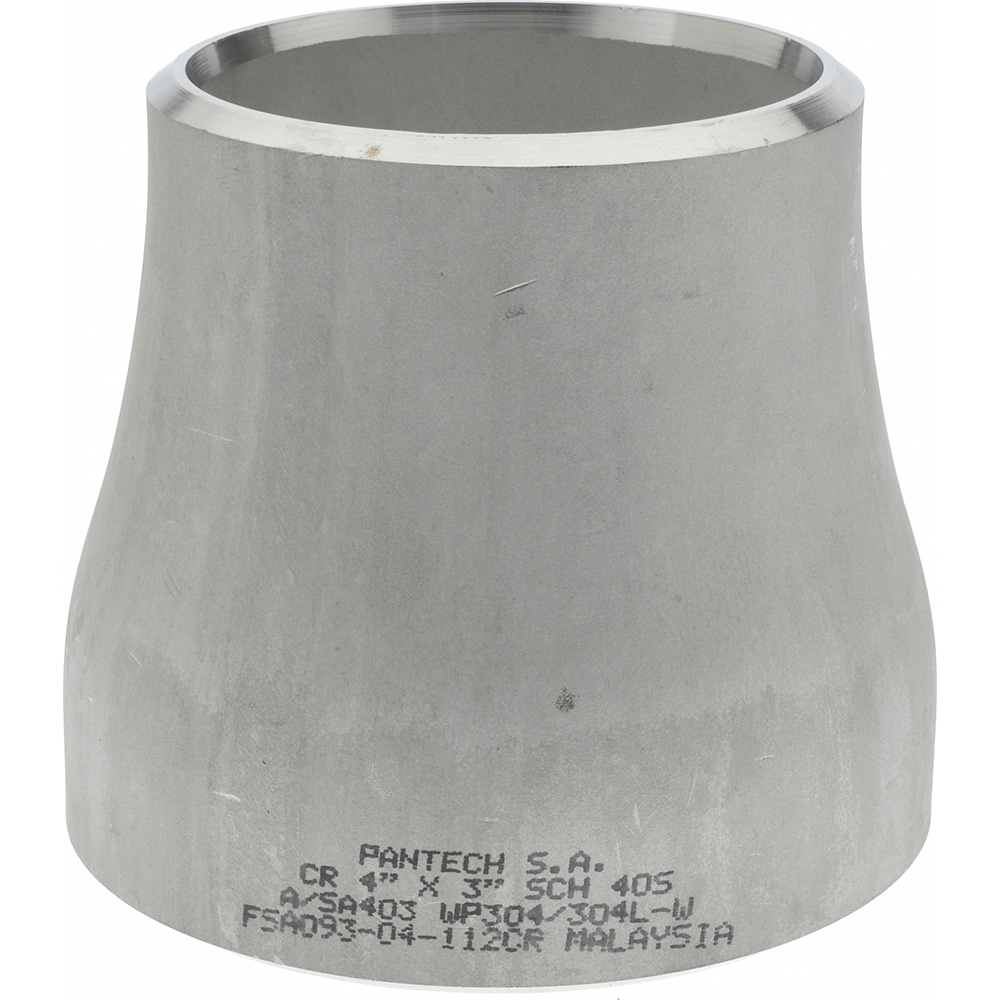 Merit Brass 04412-6448 Pipe Concentric Reducer: 4 x 3" Fitting, 304L Stainless Steel Image