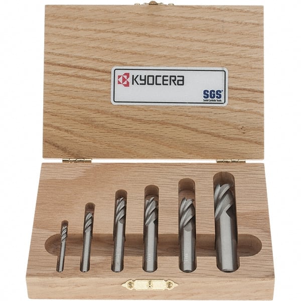 Uncoated SGS 33141 1L 4 Flute Square End General Purpose End Mill 2-1//4 Length 1//8 Cutting Diameter 3//4 Cutting Length 1//8 Shank Diameter
