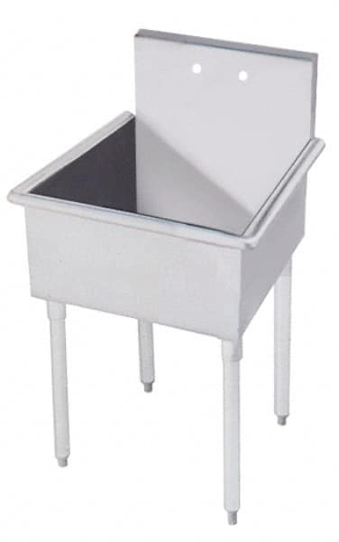 Advance Tabco 8-OP-16 Mop Sink: Free Standing Mount, Stainless Steel 