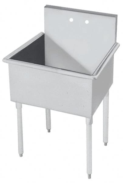 Eagle MHC 1818-1-16/4 Scullery Sink: 430 Stainless Steel 