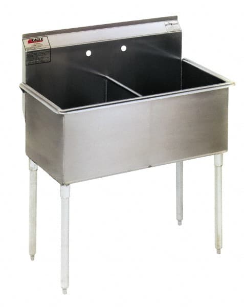 Eagle MHC 2448-2-16/4 Scullery Sink: Stainless Steel 