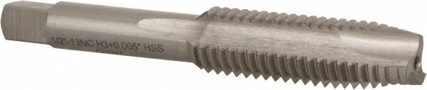 Value Collection JY8962631 Spiral Point Tap: 1/2-13, UNC, 3 Flutes, Plug, High Speed Steel, Bright Finish Image