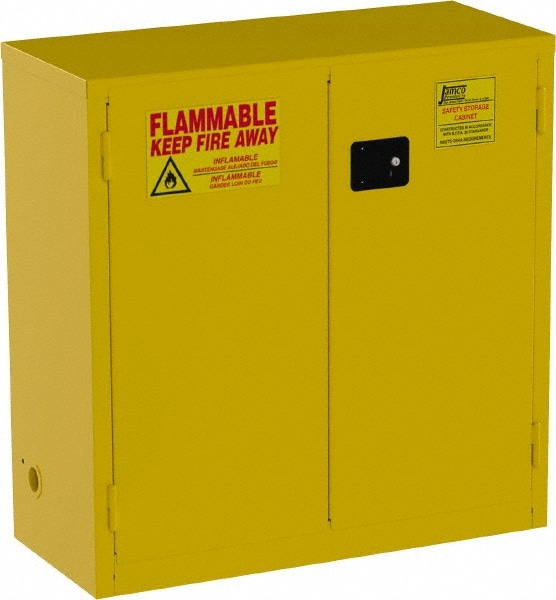 Jamco - Flammable & Hazardous Storage Cabinets: 30 gal Drum, 2 Door, 1 ...