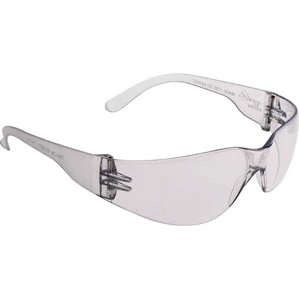 Safety Glass: Scratch-Resistant, Polycarbonate, Clear Lenses