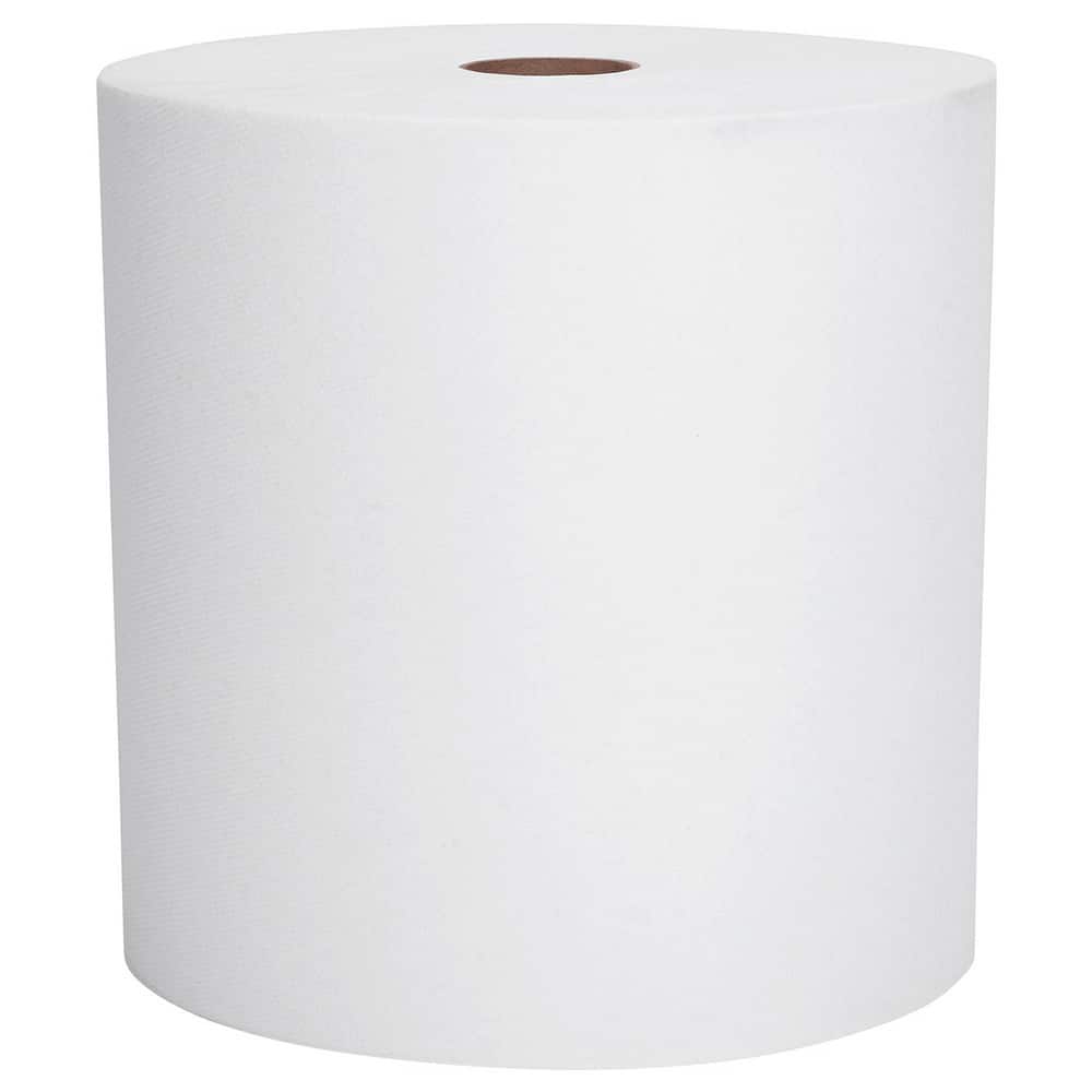 Scott 2000 Paper Towels: Hard Roll, 6 Rolls, 1 Ply, Recycled Fiber, White 