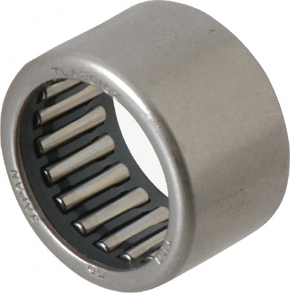 Needle Roller Bearing: 0.787" Bore Dia, 1.024" OD, 0.63" OAW