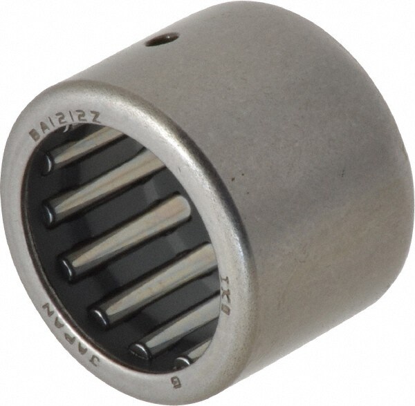 Needle Roller Bearing: 0.75" Bore Dia, 1" OD, 0.75" OAW