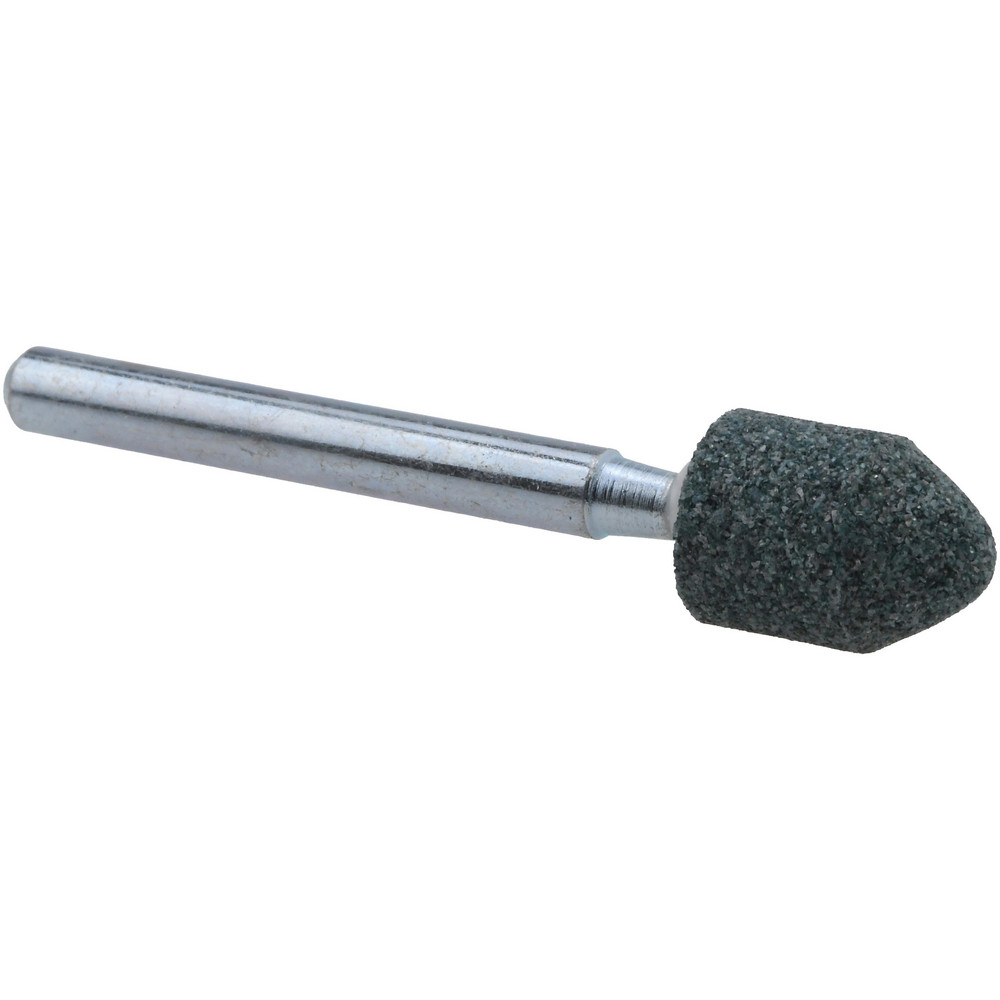 Mounted Point: 11/32" Thick, 1/8" Shank Dia - Green, Silicon Carbide