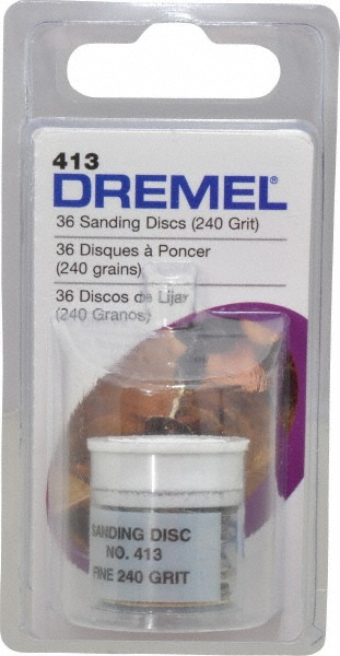Fiber Disc: 3/4" Disc Dia, 240 Grit, Aluminum Oxide