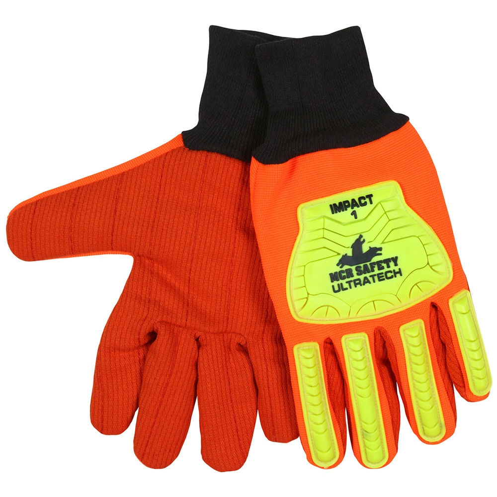 MCR Safety (6830) Rubber Coated Work Gloves, Textured, Size Large