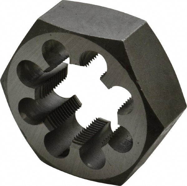 Value Collection 365-1266 Hex Rethreading Die: 1-7/16 - 16 Thread, 1" Thick, Right Hand, Carbon Steel Image