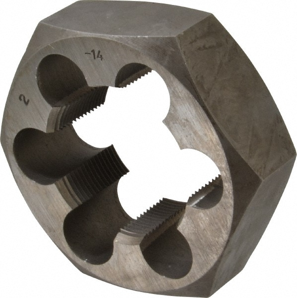 Value Collection 365-2014 Hex Rethreading Die: 2-14 Thread, Right Hand, Carbon Steel Image