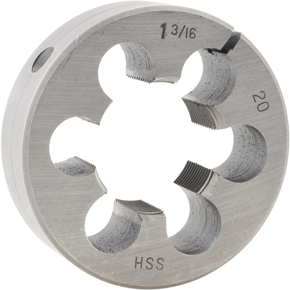 Round Die: 1-3/16-20, High Speed Steel