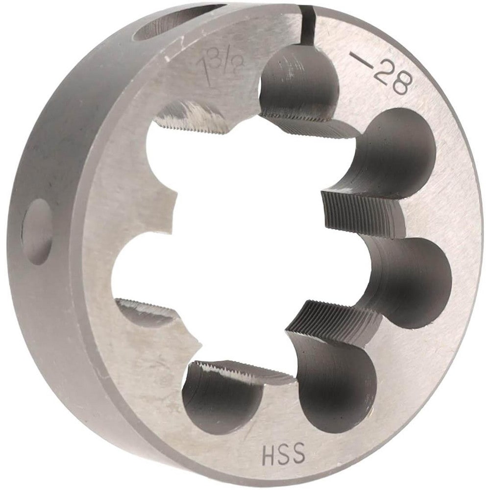 Round Die: 1-3/8-28, High Speed Steel