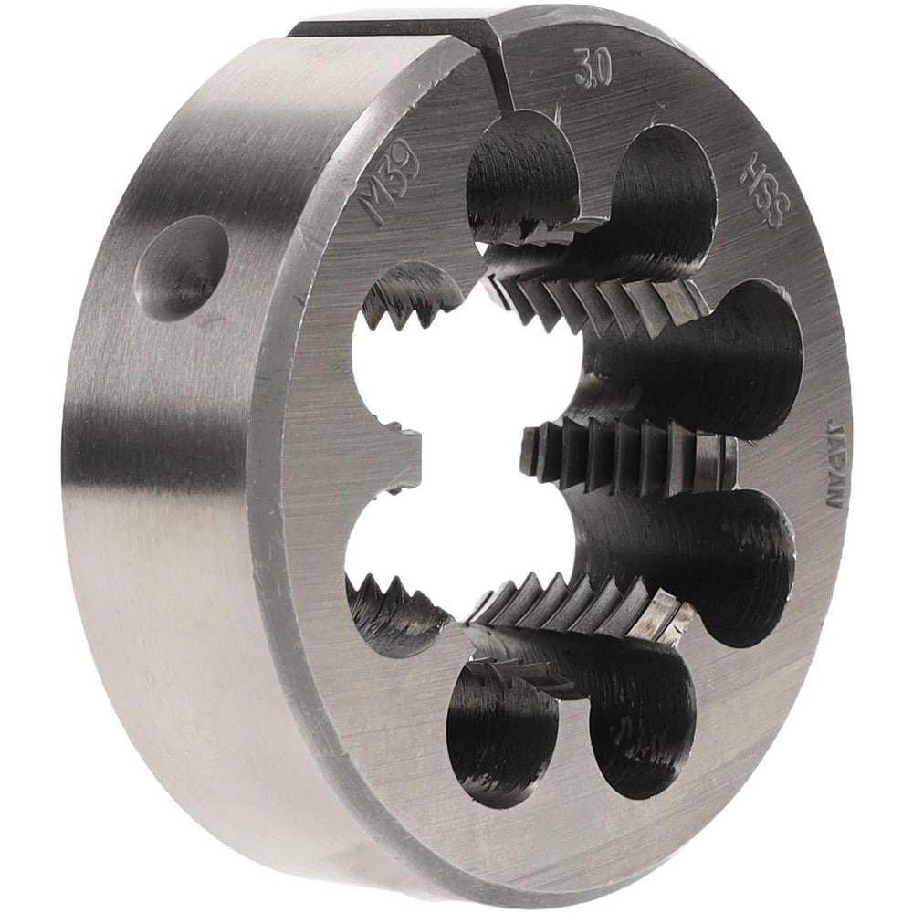 Round Die: M39x3, 3" OD, High Speed Steel