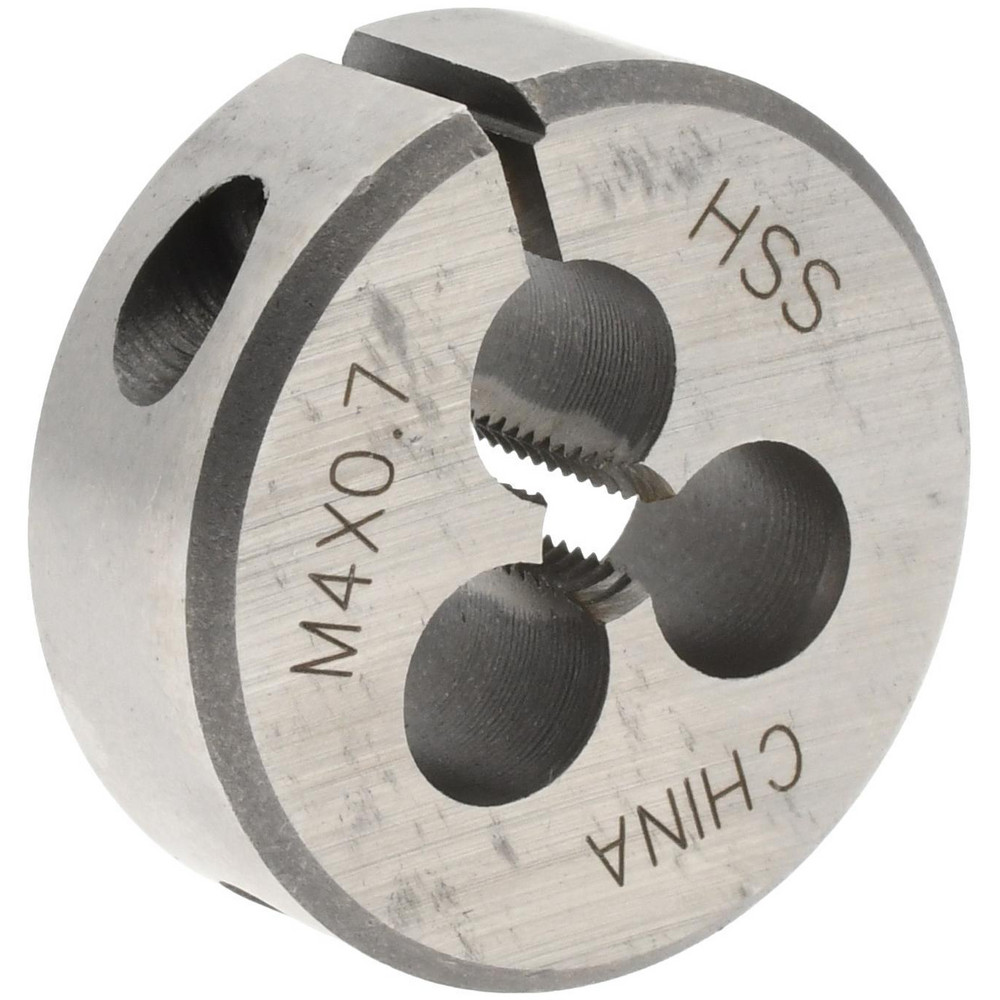 Round Die: M4x0.7, 1" OD, High Speed Steel