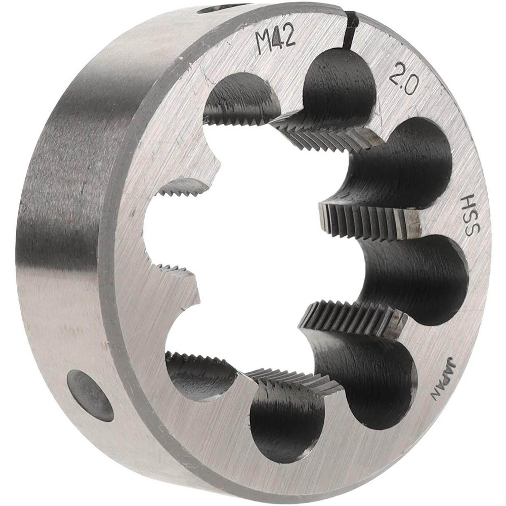 Round Die: M42x2, 3" OD, High Speed Steel