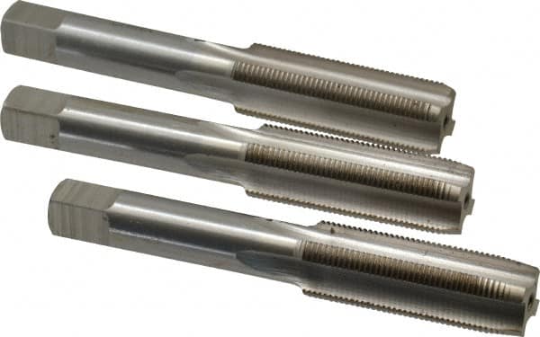 HSS-G 3-piece tap set M12x1.75 metric coarse,fully ground threads taper//2nd//plug