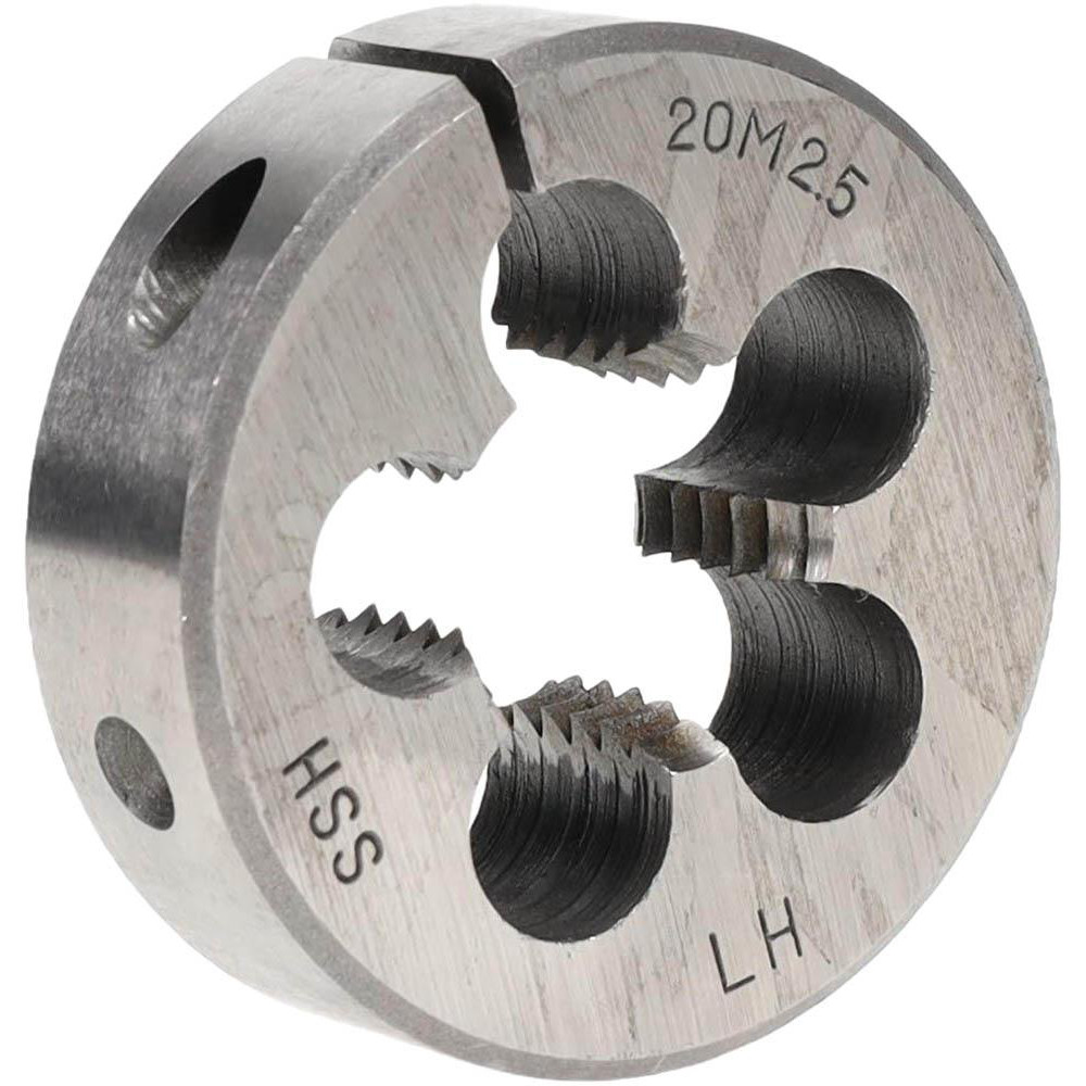 Round Die: M20x2.5, 2" OD, High Speed Steel